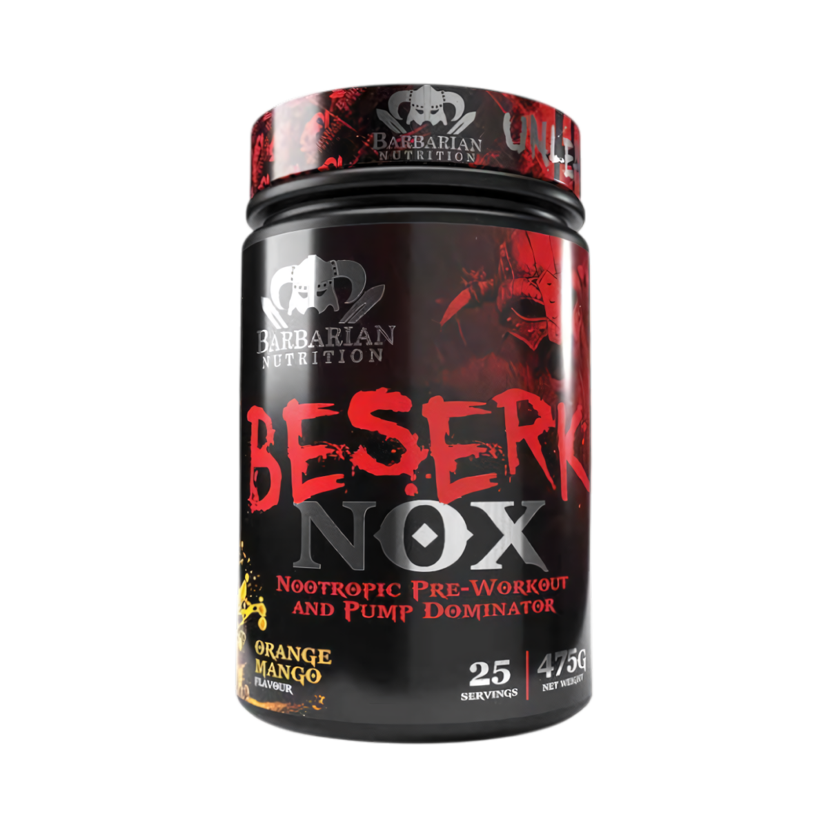 Barbarian Nutrition Beserk NOX — Nootropic Pump Pre-Workout 475g