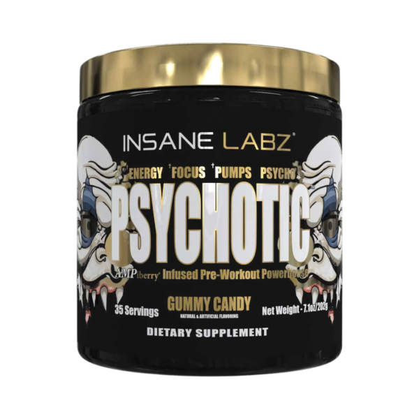 Insane Labz Psychotic Gold Pre-Workout — Gummy Candy 204g