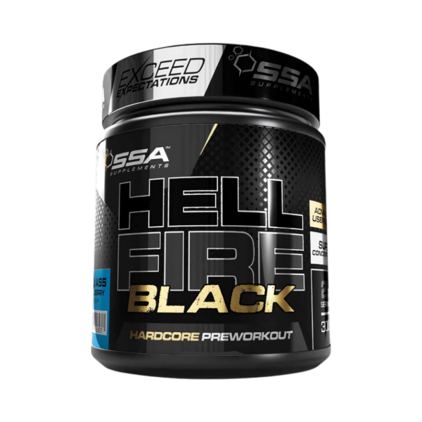 SSA Supplements Hell Fire Black Hardcore Pre-Workout 300g