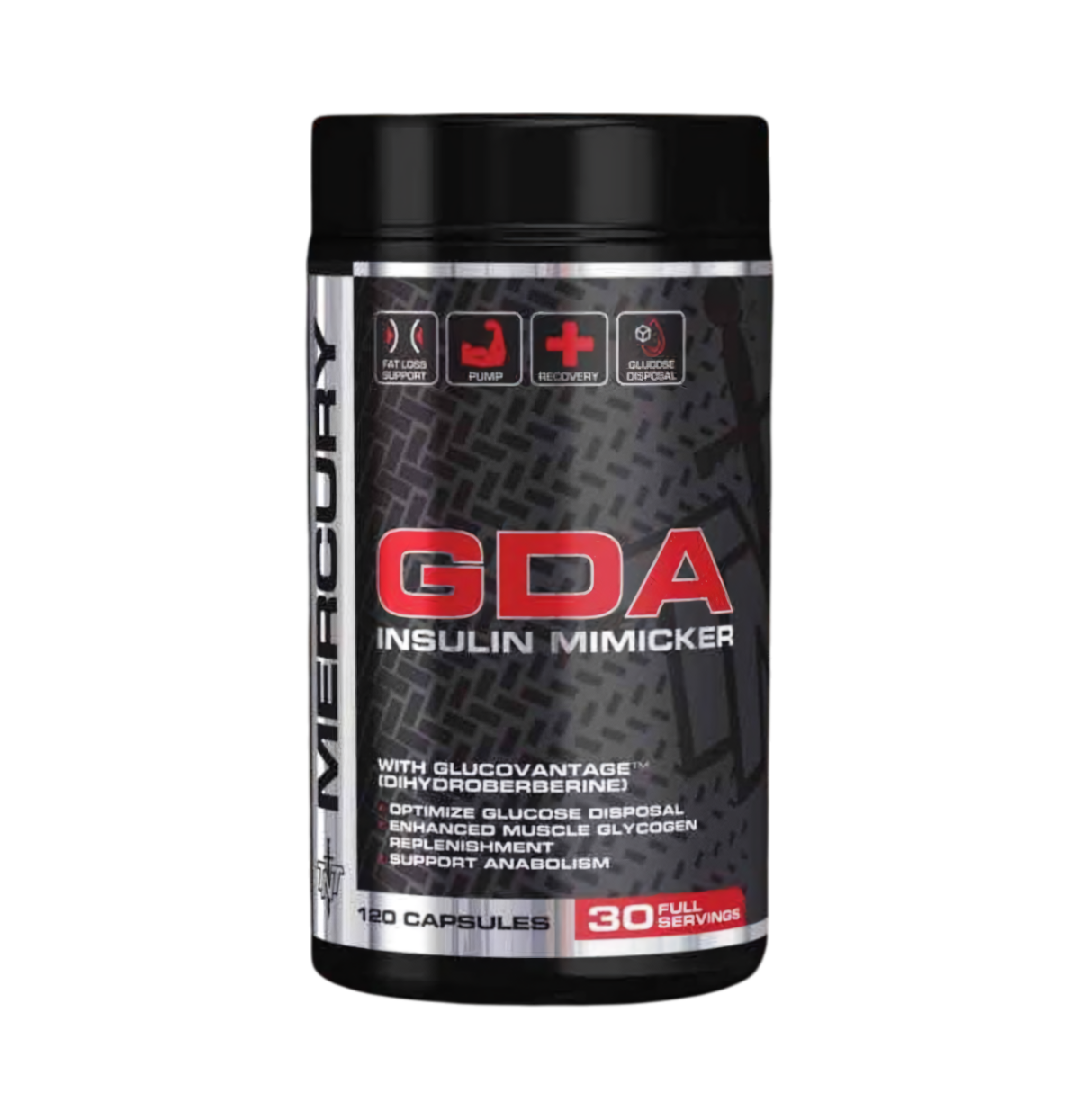 TNT Mercury GDA Glucose Disposal Agent — 120 Capsules