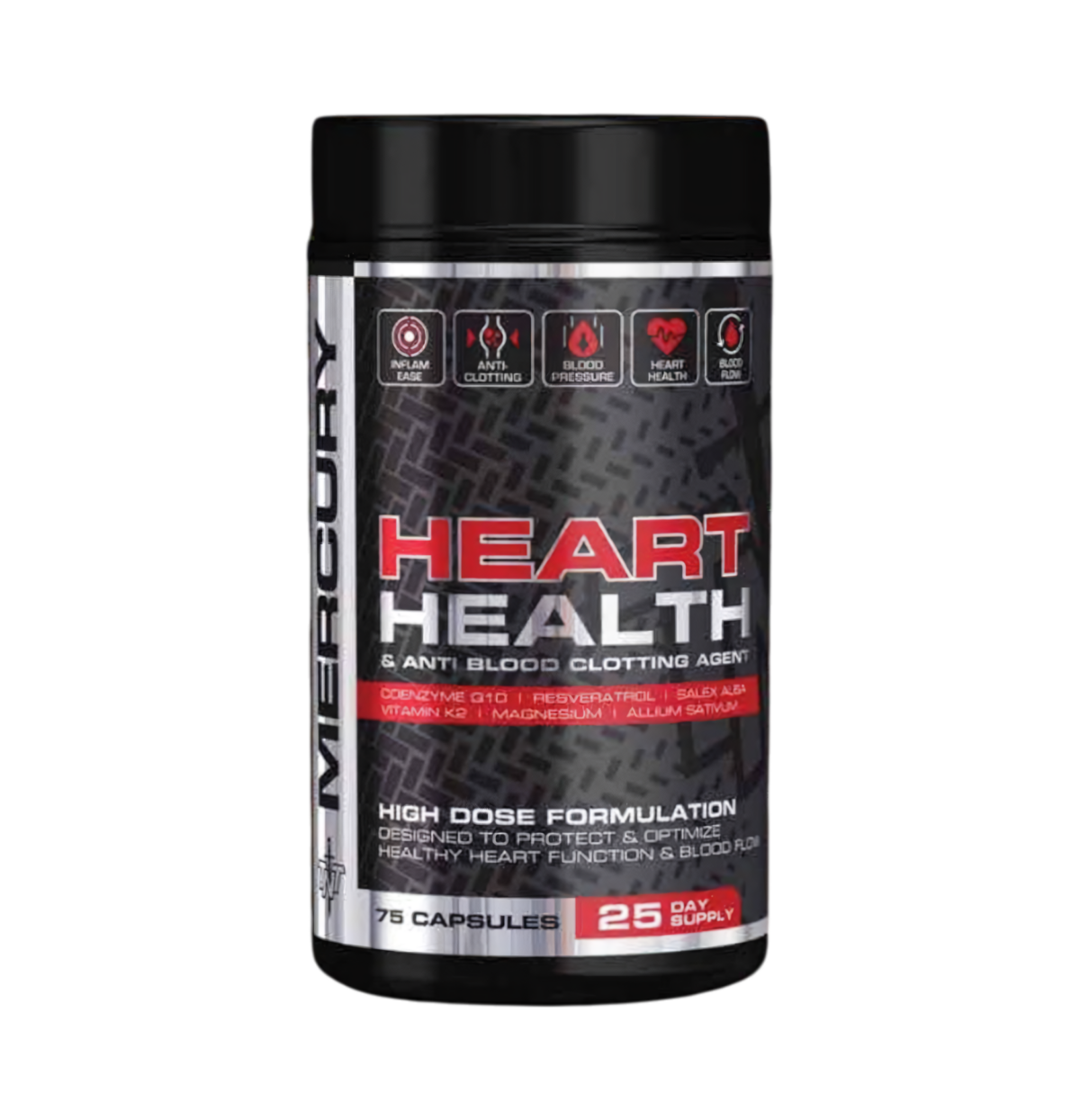 TNT Mercury Heart Health — Cardiovascular Support, 75 Capsules