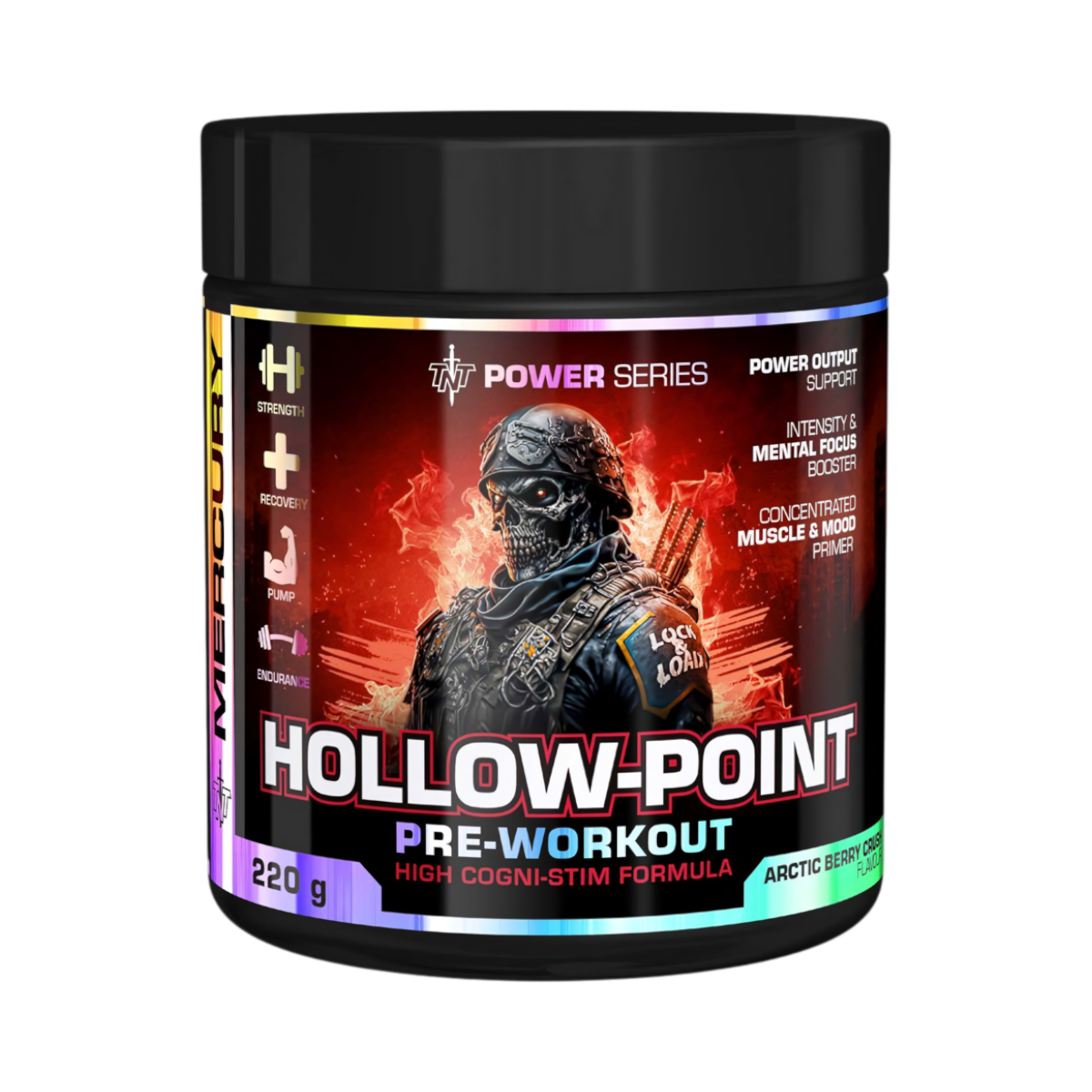 TNT Mercury Hollow-Point Pre-Workout — Power Series 220g