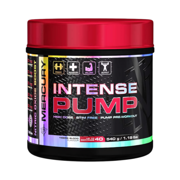 TNT Mercury Intense Pump — Stim-Free Pump Pre-Workout 540g
