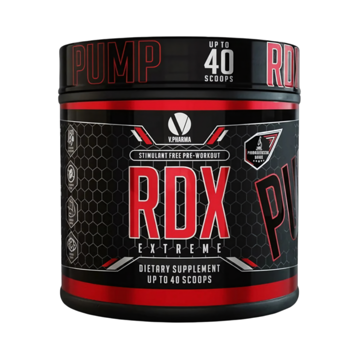 V.Pharma RDX Extreme — Stimulant-Free Pre-Workout, 40 Scoops